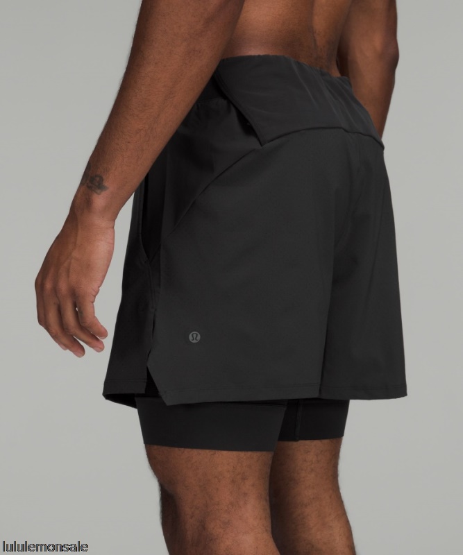 Lululemon Deutschland DELULU830 | Schwarz Belüftete Tennisshorts Nur Online